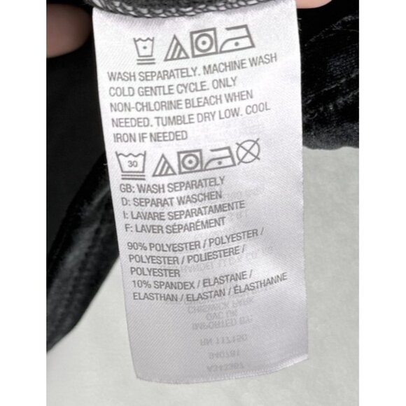 Belle Kim Gravel Black Velvet Pullover Tunic Sweater‎ Mock Neck XL Event Preppy - Picture 5 of 8